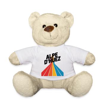 Alpe d'Huez Vintage Radfahren - Teddy - Weiß - Vorne