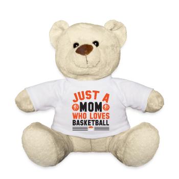 Basketball Mom - Nur eine Mutter, die Basketball liebt - Teddy - Weiß - Vorne