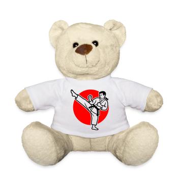 Karate Mae-Geri - Teddy - Weiß - Vorne