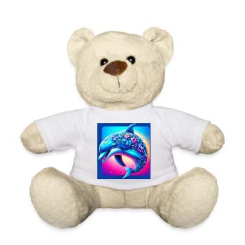 Delfin - Teddy - Weiß - Vorne