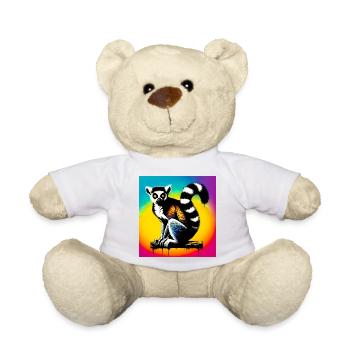 Lemur - Teddy Bear - white - Front