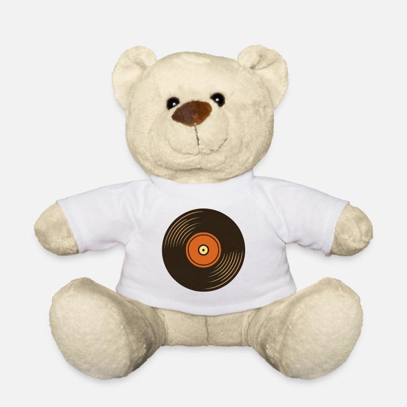 Retro Plattenspieler Design - Teddy - Weiß