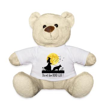 Die mit dem Schäferhund geht ! - Teddy - Weiß - Vorne