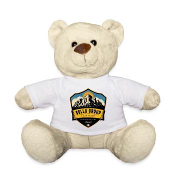 Sella Group , dolomites, italy - Teddy Bear - white - Front