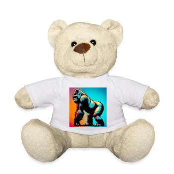 gorilla - Teddy Bear - white - Front