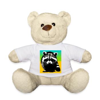 Raton laveur - Nounours - blanc - Devant