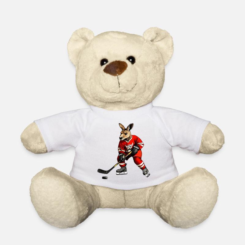 Eishockey Kängurus - Teddy Bear - white