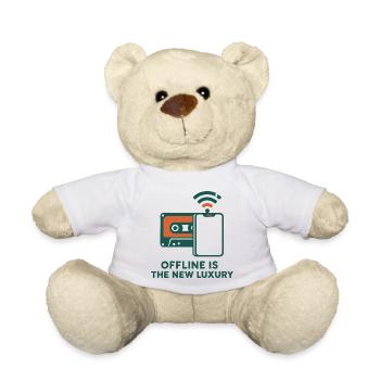 Offline ist der neue Luxus - Teddy - Weiß - Vorne