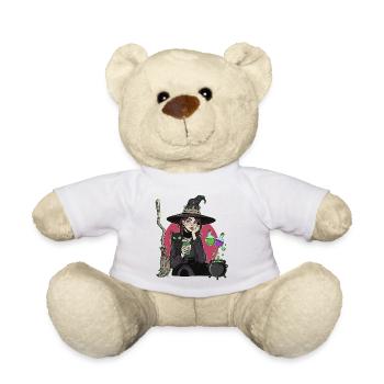 Witch - Teddy Bear - white - Front