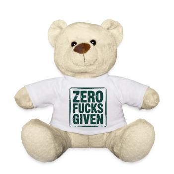 Design décontracté et rebelle - Nounours - blanc - Devant