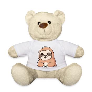 Cute Sloth Cartoon Design - Teddy Bear - white - Front