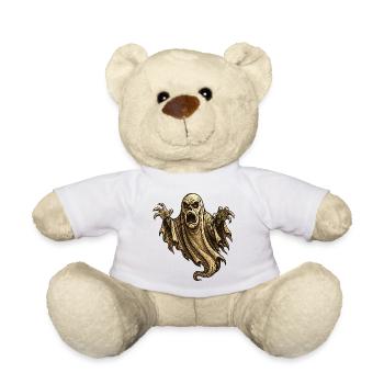 Monstre d'horreur effrayant et fantôme d'Halloween - Nounours - blanc - Devant