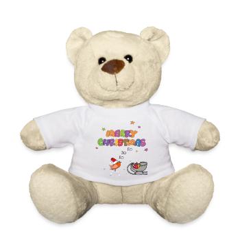 Joyeux noël - Nounours - blanc - Devant