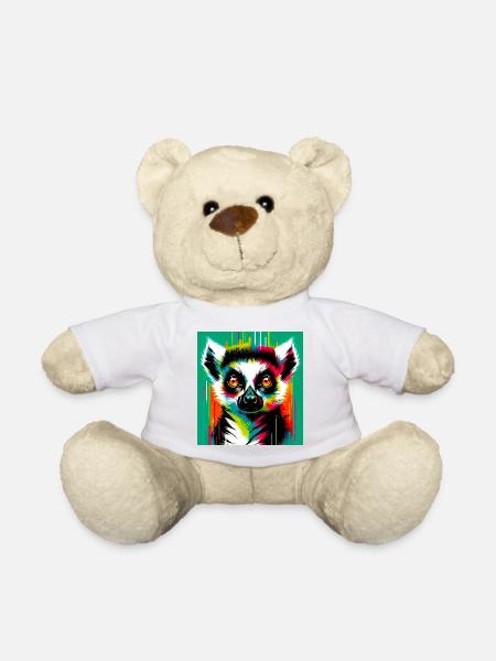 Lemur - Teddy Bear - white