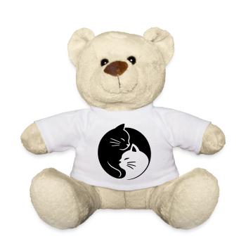 Chats Ying Yang - Nounours - blanc - Devant