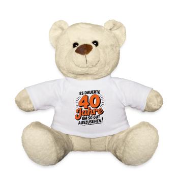 It took 40 years to look so good - Teddy Bear - white - Front