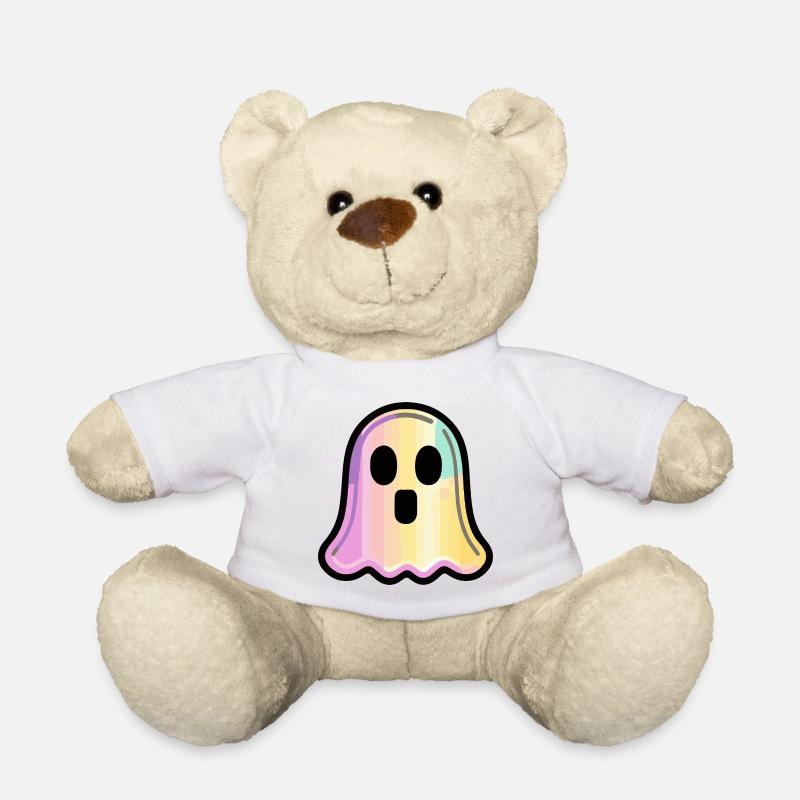 Geist Halloween Comic Süß - Teddy - Weiß
