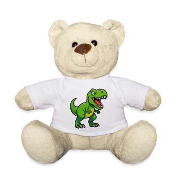 Dschungel Dino Cartoon Design - Teddy - Weiß - Vorne