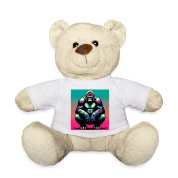 gorilla - Teddy Bear - white - Front