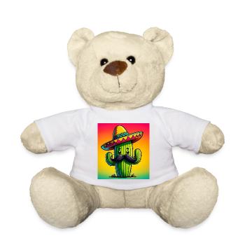 cactus - Teddy Bear - white - Front