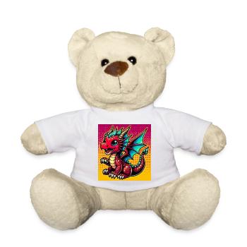 Drache - Teddy - Weiß - Vorne