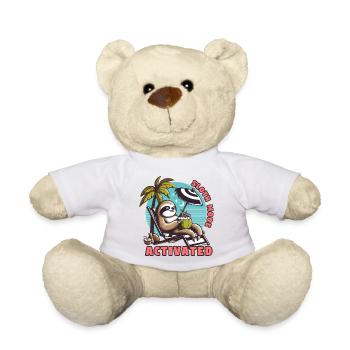 Faultiermodus - Sloth Mode Activated Faultier Rela - Teddy Bear - white - Front