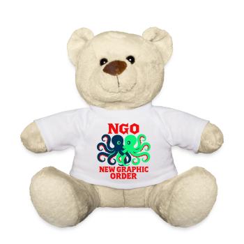 Nouvel ordre graphique Octopus - Nounours - blanc - Devant