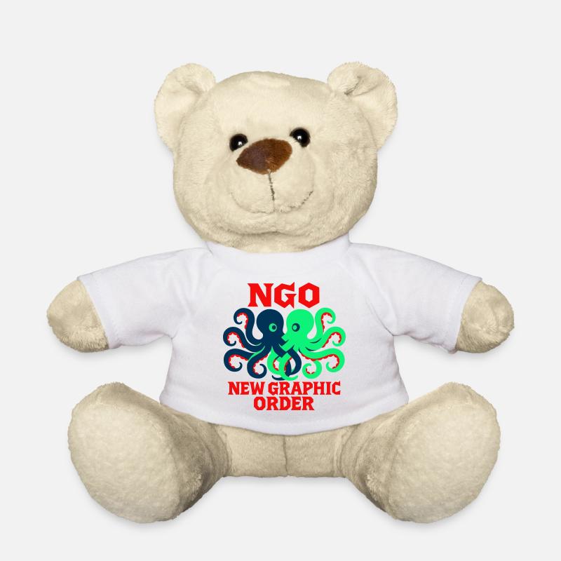 Neue Grafikordnung Oktopus - Teddy - Weiß