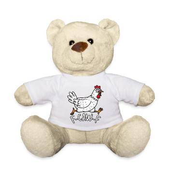 F-Caw-F Huhn - Teddy - Weiß - Vorne