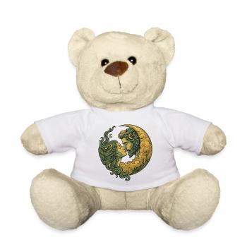 Küssendes Liebespaar im Mondlicht - Teddy - Weiß - Vorne