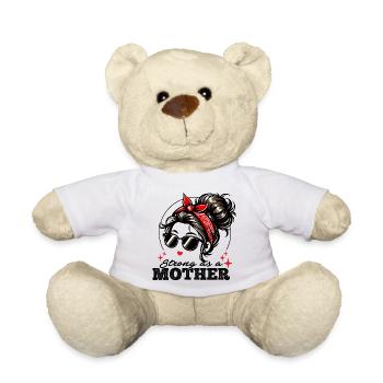 Retro-Bandana und stylische Brille - Teddy - Weiß - Vorne