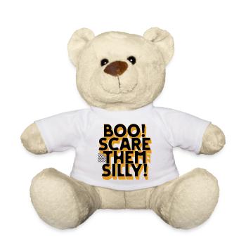 Boo Scare Them Silly - Teddy Bear - white - Front