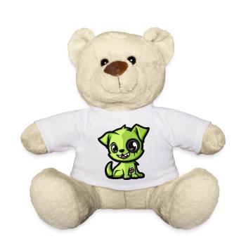 Hund Halloween Zombie Comic - Teddy - Weiß - Vorne