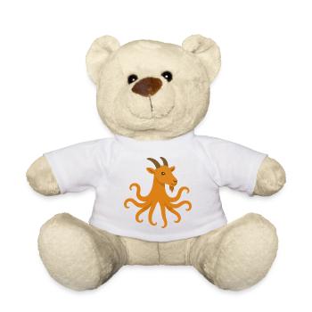 Der Oktopus oder Ziegen-Oktopus - Teddy - Weiß - Vorne