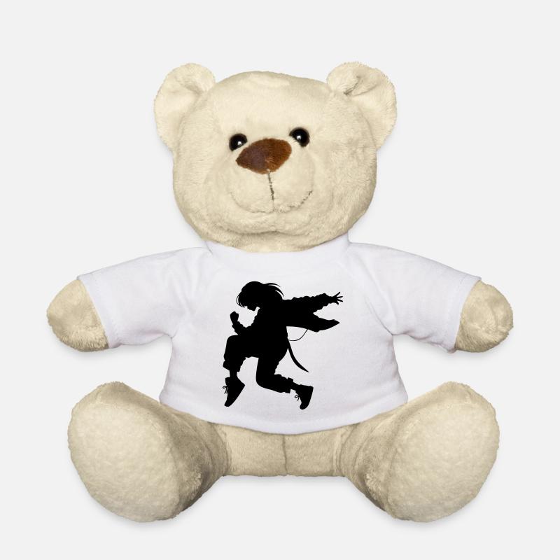 Breakdance B-Girl Silhouette en action - Nounours - blanc