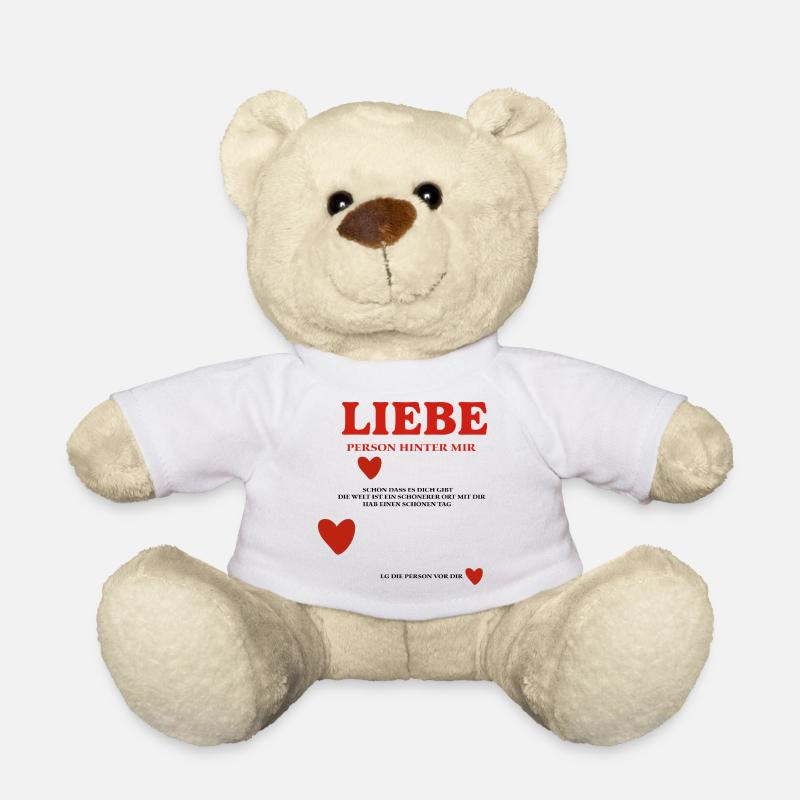 LIEBE Person Hinter mir - Teddy - Weiß