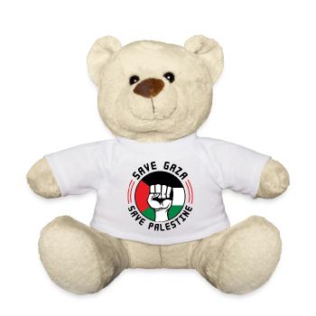 Palestinians - Stand Together for Palestine 🇵🇸 - Teddy Bear - white - Front