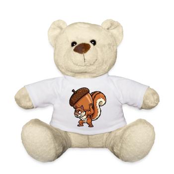 Eichhörnchen Workout Fitness Bodybuilding Gym  - Teddy - Weiß - Vorne