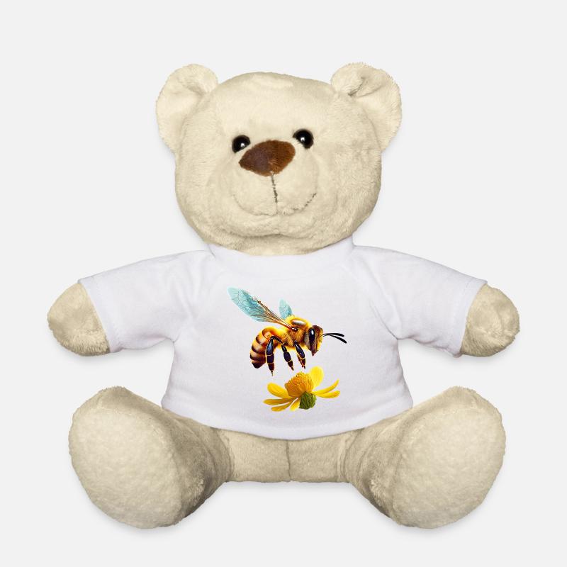 abeille - Nounours - blanc