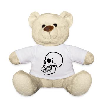 Macabre Skull | Horror Design - Teddy Bear - white - Front