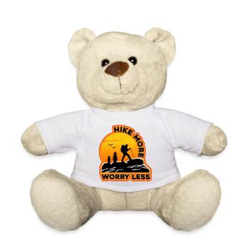 Hike More Worry Less - Teddy Bear - white - Front