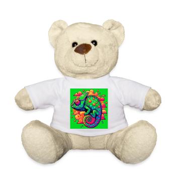 chameleon - Teddy Bear - white - Front