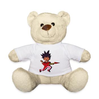 Stacheliger Rocker-Gitarrenburst - Teddy - Weiß - Vorne