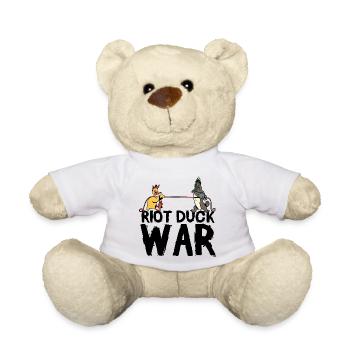 Kampf ums Seil Cartoon Enten - Teddy - Weiß - Vorne