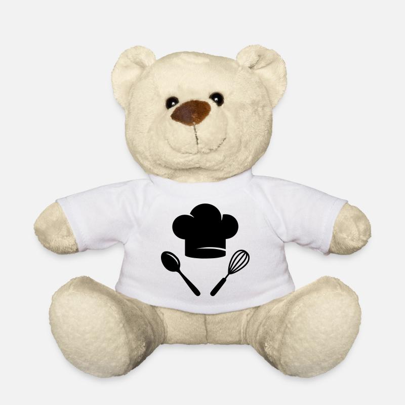 Cuisinier et cuisine | Cooking Is Love Logo - Nounours - blanc