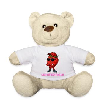 Certified fresh - Fresh Strawberry Streetwear - Teddy Bear - white - Front