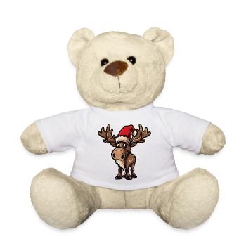 Elch Weihnachten - Teddy - Weiß - Vorne