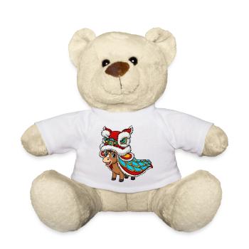 Jahr des Pferdes 2026 – Chinesisches Neujahr für K - Teddy - Weiß - Vorne