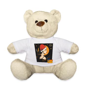 Weihnachtsfrau Christmas - Teddy - Weiß - Vorne