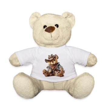 Cowboy Teddybär Western Flair - Teddy - Weiß - Vorne